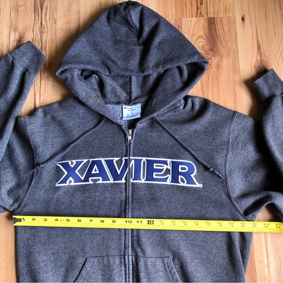 CHAMPION XAVIER Hoodie Jacket Long Sleeve Full Zip Small Gray Men’s UNISEX - Picture 9 of 16
